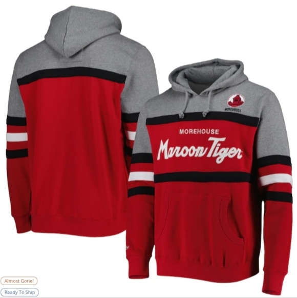 New Mitchell & Ness Morehouse College Marion Tigers Head Coach Hoody - Picture 1 of 11